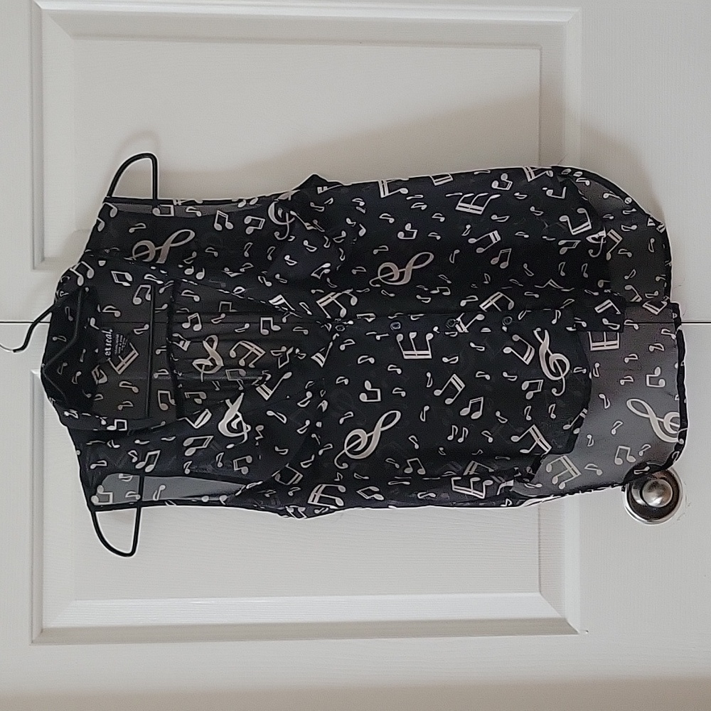 Sheer Music Note Top